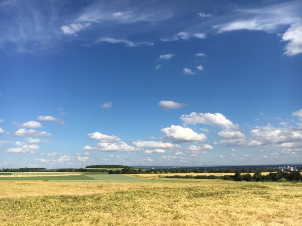 Blick nach Osten auf das Kraftwerk Staudinger